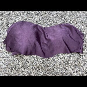 Purple strapless swim tip